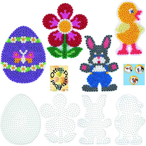 HAMA Stiftplatten-Set midi Ostern Osterei + Küken + Häschen + Blume #1