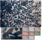 LucaHome - Alfombra vinílica Trenzada Ghana Interior o Exterior- Alfombra vinílica Cocina - salón - despacho- Dormitorio PVC - Alfombra vinílica Antideslizante(Hojas Acuarela- 80x150cm)