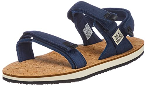 Jack Wolfskin Damen Ecostride 2 W Sandale, Blue/Cork, 37 EU