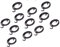 12 x Drehhebel Türgriff Spring Coil Ersatz 2.5 Drehen Coil für links, Rechts Hand 3mm Thick
