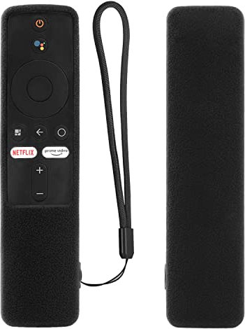 Custodia protettiva in silicone SOLO per Xiaomi telecomando 2022 Mi TV Stick 4K Box XMRM-M2, NON adatto per telecomando MI Box S o Mi TV modello 4X/4A, cover per telecomando skin-friendly (Nero)