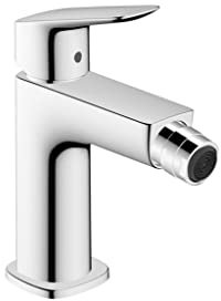 Hansgrohe Logis Mitigeur de bidet Fine, ComfortZone110, garniture de vidage à tirette, saillie 112mm, 71201000, 71201000, Colorazione: cromo