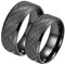 Ringe Verlobung, Eheringe Schwarz Edelstahl Matt 8mm zum Hochzeitstag des Paares