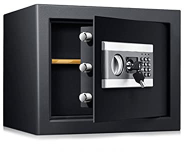 Elektronischer Safe Tresor 28L Möbeltresor mit Zahlenschloss und Schlüssel, Perfekt für Hause Büro Hotel Business