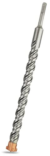 Meccion Broca SDS Plus para Martillo, 30mm x 350mm, Professional Brocas Hormigon con 4 Filos de Corte - Para Hacer Agujeros en el Hormigón, Piedra, Granito, Ladrillo, Mampostería