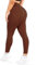 SMILODOX Leggings Damen Amaze Pro mit Scrunch, Butt Lift Sporthose High Waist V-Shape Trainingshose Seamless Blickdicht Yogahose Für Sport Fitness Alltag, Größe:S, Color:Braun