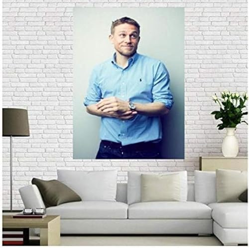 Poster Charlie Hunnam Poster Schauspieler Star Foto Porträt Bilder Wand Kunst Leinwand Malerei Poster Und Drucke Home Decor 50X70Cm Kein Rahmen