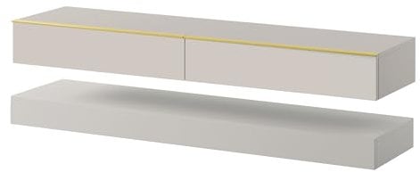 Selsey HYLIA - Mobile TV - 140 cm - taupe (grigio-beige)