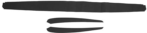 Fockety Automotive Door Panel Trim Cover for Tesla Model 3 2021-2023 Tesla Model Y Dashboard Cover Wrap Sticker Suede Inner Front Door Trim Panel Armrest Cover Door Cover Trim (Black)