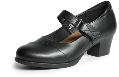 DREAM PAIRS Damen-Pumps mit geschlossener Zehenpartie,Size 41,Schwarz,SDPU2404W