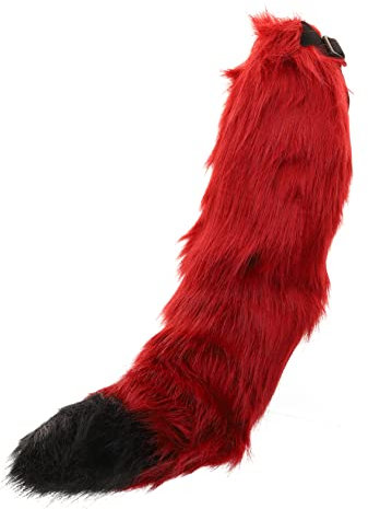 CALLARON Fuchsschwanz-Stütze Hund Wolfsschwänze künstliche Schwanzdekoration Festivalschwanz Kleider pelziger Tierschwanz Fuchsschwänze Katze Requisiten Zubehör Kleidung Plüsch