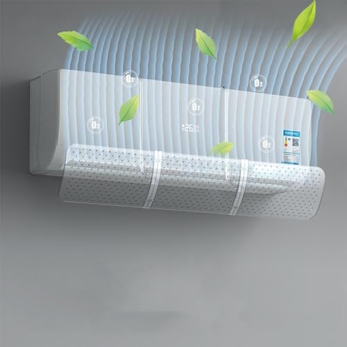 Windabweiser für Klimaanlage, Anti-direktes Blowing Klimaanlage Shield Cold Klimaanlage Deflektor (transparent)