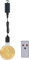 Calex Lámpara colgante exterior con bombilla de filamento dorado – Iluminación colgante con batería – Luminaria decorativa con pilas – 4 lúmenes luz suave