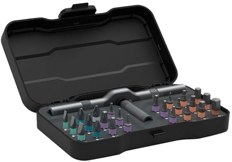 Ratchet Screwdriver Set 24 in 1 Bit Tip with Storage Box for Furniture