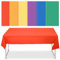 LUMINFLY Manteles de plástico para decoración de mesa, rectangulares, 54 x 108 pulgadas, cubierta de fiesta de cumpleaños, suministros surtidos, mesa de cocina, 6 unidades desechables para picnic
