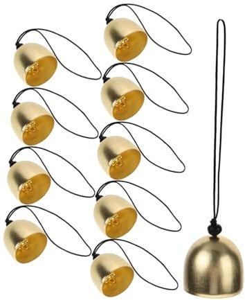 Parliky 10stücke Teiliges Von Retro Kupfer-Glocken Hängende Windspiele Für Garten Und Camping Metallische Deko Mit Für Feng Shui Und DIY-projekte