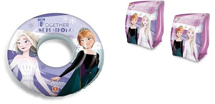 Mondo Toys - set braccioli e ciambella bambini mare estate piscina (frozen)