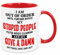 Cherish Charlie Designs I'm Out of Order Mug - Birthday Christmas Funny Present Novelty Gift for Mum Dad Friend Sister Brother Grandparents Gift for Him Her Secret Santa Funny Quotes Coffee Mug (Red)