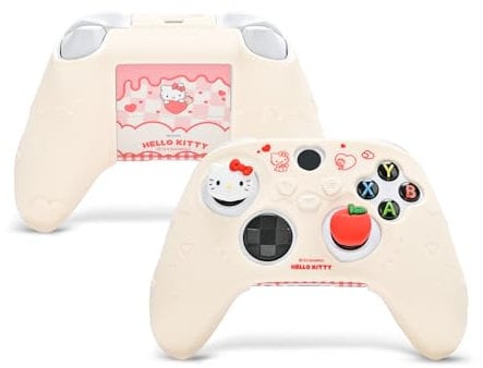 Kuitmor Silicone Controller Cover Skin for Xbox Series X Controller,Soft Protective Case,Anti-Slip Protective Cover Skin Case Compatible with Xbox Wireless Controller with 2 Thumb Grip Caps - HLK