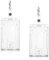 Hard Plastic Badge Holder ID Card Badge Holder with Keyring Vertical Clear Badge Holders with Easy Access Thumb Slot Card Case for Office Hospital Driver Passe
