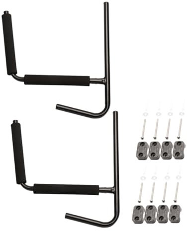 BELLIFFY Kajak Aufbewahrungsregal 2er Satz Metall Haken Für Surfbrett Wandmontage Garage Lagerung Einstellbar Kanu Aufhänger Indoor Outdoor Verwenden