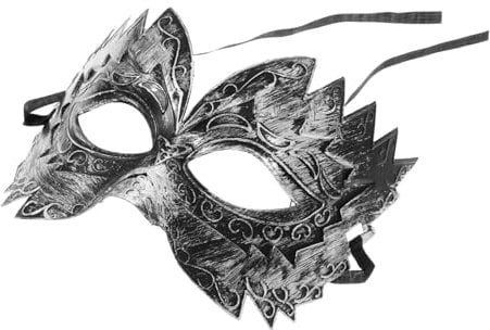 Alipis Halloween Saw Mask 23.5x14cm Plastic Half Face Mask for Party Mysterious Elegant