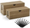 Zyncove Cable Tidy Box,Large Extension Cable Management Box -2 pcs for Computer,Desk Cable TV Cable Hider and Desk Floor Cord Covers Organiser for Power Strip Cable Storage