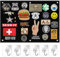 Panneau de Brassage Tactique Militaire, 60 x 45 CM Pliable Tableau Affichage Tactique, Support de Patch Militaire Mural, avec Crochet, avec Œillets et pour Suspendre des Badges, Noir