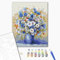 Brushme Kit de peinture par numéros Bouquet de fleurs sauvages Peinture par numéros 40 x 50 cm avec cadre cadre avec pinceau et peintures acryliques Cadeau et décoration