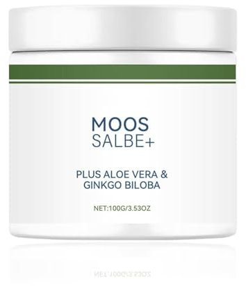 Moossalbe Plus, Moossalbe Gesicht Falten Testsieger, Moossalbe gegen Mundfalten, Aktiv Hautreparatur Moossalbe, Mooscreme mit Aloe Vera gegen Falten, Antifaltencreme Soforteffekt (A x1, One Size)