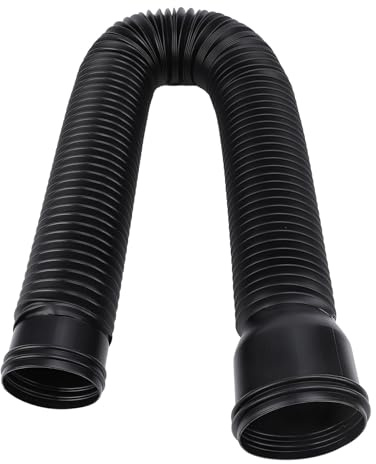 Regenrinne Downspout -Erweiterung, Flexibler PE -Ausstreckungsabfluss Wegliegert, Dachrinnenanschluss Regenwasserentwässerung für die Villa Im Freien (BLACK)