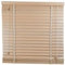 URBNLIVING Real Wood Venetian Blinds, Horizontal Wooden Slats with Privacy Valance & Cord Tilt Control, Pull Cord, Premium Timber Window Shades for Home or Office, Custom Sizes & Colours Available