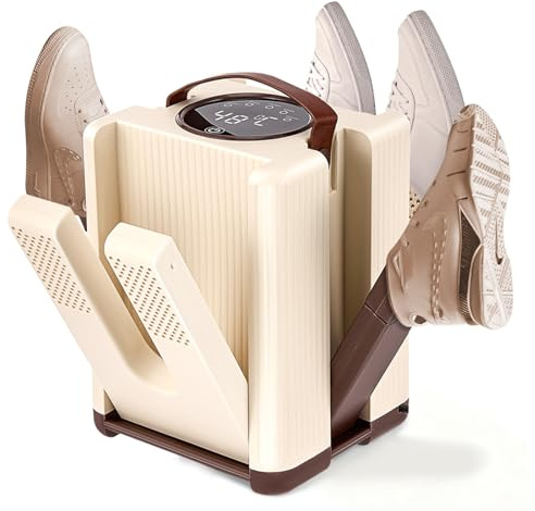 Nastopee Schuhtrockner Elektrisch,30/60/90/120min Timer,Einziehbares Design,Geräuscharm,Konstante Temperatur,6 In 1 Schuhtrockner Elektrisch Antibakteriell Für Alle Schuharten