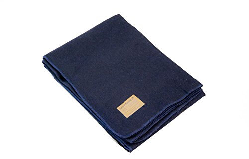 Wolldecke / Bundeswehrdecke / Militärdecke, navyblau - 150 x 225 cm
