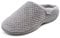 isotoner Women's Ladies Popcorn Mule Slippers Low-Top, Grey (Pale Grey), 7 UK