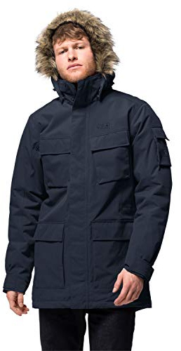 Jack Wolfskin Herren Glacier Canyon Parka, Night Blue, XXL