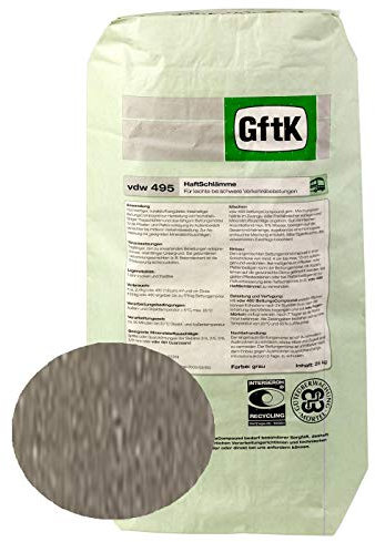 vdw 495 Haftschlämme zementgrau 25kg
