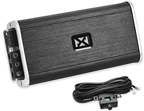 NVX VADM1 500W RMS Class D Monoblock Car/Marine/Powersports Micro Amplifier with Bass Remote