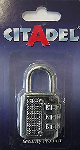 ABUS Kombinationsschloss Citadel CR30 - Zinkdruckguss, 3-stelliger Code | Stabiler Stahlbügel, schlüssellos, für Spinde, Koffer, Taschen & Werkzeugkisten – ideal bei geringem Diebstahlrisiko