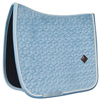 Kentucky Satteldecke - Samt - Hellblau - Satteldecke Dressur