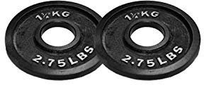 BODYPOWER 1.25Kg Machined Cast Iron Olympic Weight Plates (x2)