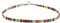Made by Nami Boho Surfer Choker-Halsband - Verstellbar und 100% Wasserfest - Bunte Ethno Hippie Choker-Kette für Damen und Mädchen - Handmade Sommer Festival Strand Accessoires (Gelb)