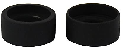 Powertool Okular-Abdeckung, 2 Stück/Set, Gummi-Augenmuscheln, Zylinder-Okular, Augenschutz für biologische Stereo-Mikroskop-Teleskope, flacher Winkel, 36 mm