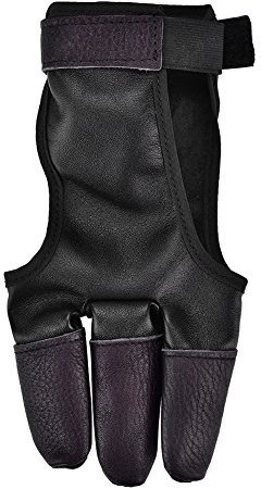Bogenschießen Handschuh Fingerschutz DREI Finger Tab Lederschutz Recurve Straight Bow Zubehör Leichter Compact für die Jagd Bow