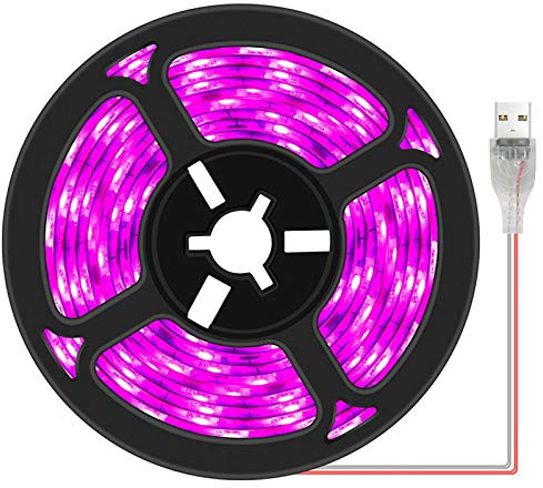 CALIDAKA Bandes lumineuses LED étanches à spectre complet pour plantes d'intérieur, plantes grasses, culture hydroponique, serre, jardinage, barres lumineuses USB