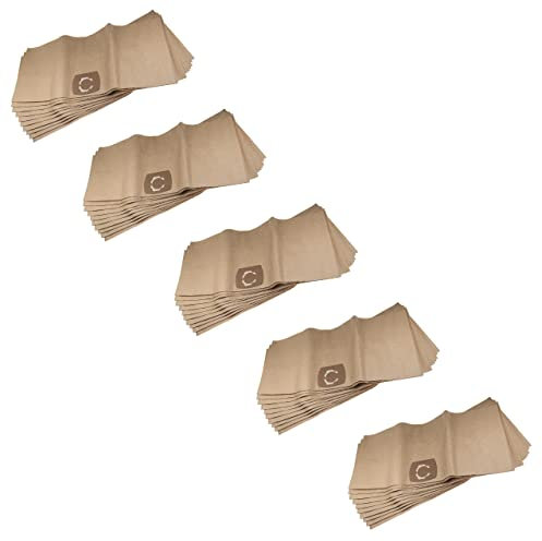 vhbw 50x Staubbeutel kompatibel mit Thomas Silence 1130, Profil 1330, POWER PACK 1630 Staubsauger - 33,1cm x 77,7cm beige