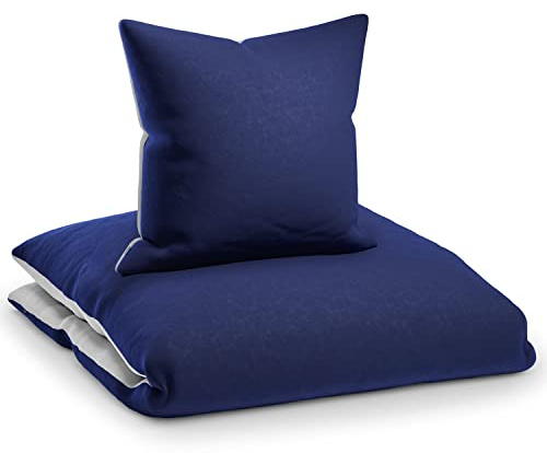 sleepwise Bettwäsche 140x200 Sommer Bettwäsche 2tlg- ÖKO-TEX, Traumhaft Weich, Atmungsaktiv, Bügelfrei & Knitterfrei - Bettbezug Set aus gebürsteter Mikrofaser mit 65x65cm Kissenbezug