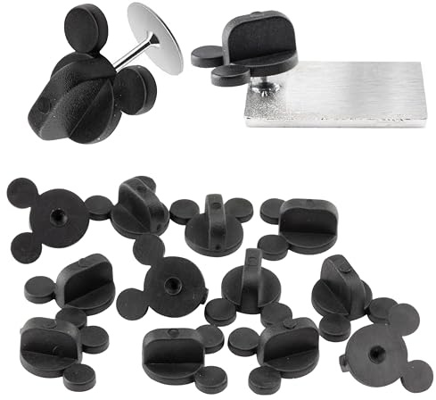 PVC Rubber Mouse Ears Pin Backs 12 Pcs Compatible with Mickey Disney Pins | No more boring pinbacks- keep your enamel pins safely secured to clothes, backpacks, and displays.