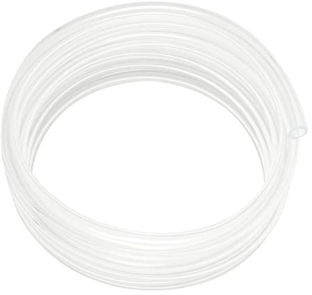 4mm ID x 6mm OD - 5m Length PVC Clear Hose Vinyl Tubing, Food Grade Plastic Flexible Tube Pipe for Transfer Water Oil air