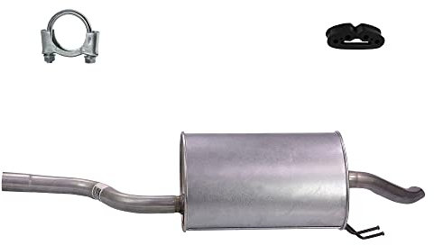 ATEC Germany Auspuff Schalldämpfer Set 1x Endschalldämpfer, mit Montagematerial Kompatibel mit FIAT PUNTO (188_), PUNTO (188_)